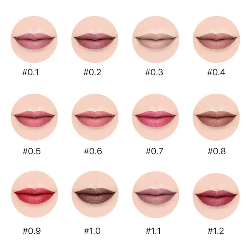 Double-End Velvet Matte Lipstick & Lip Gloss (12 Colors)