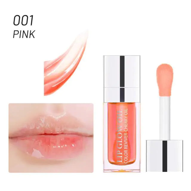 Moisturizing Lip Oil and Transparent Lip Balm