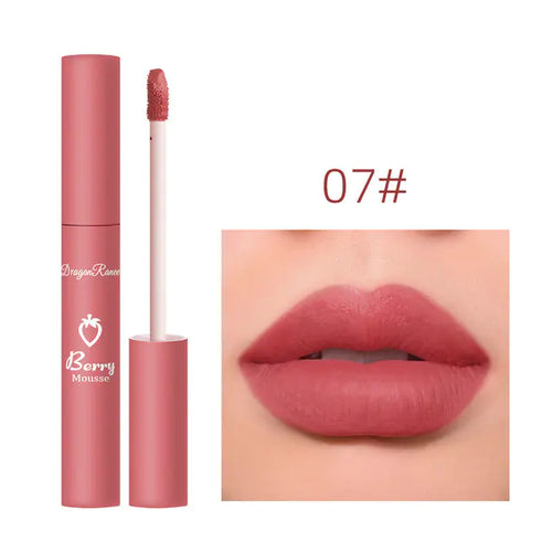 1pc Strawberry Velvet Matte Lipstick Set Box