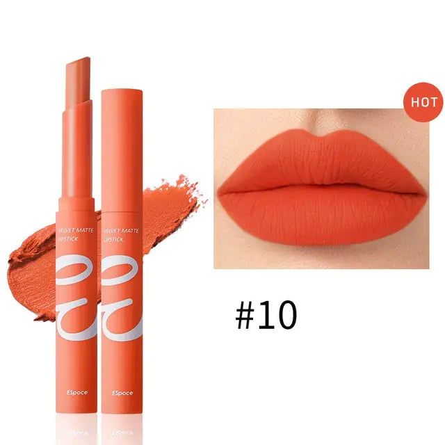12 Colors Velvet Matte Lipstick - Long Lasting & Waterproof