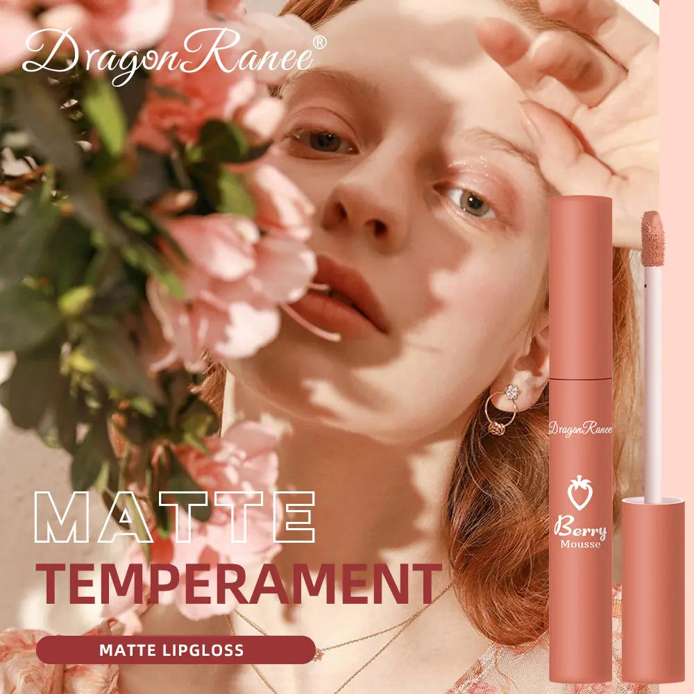 1pc Strawberry Velvet Matte Lipstick Set Box