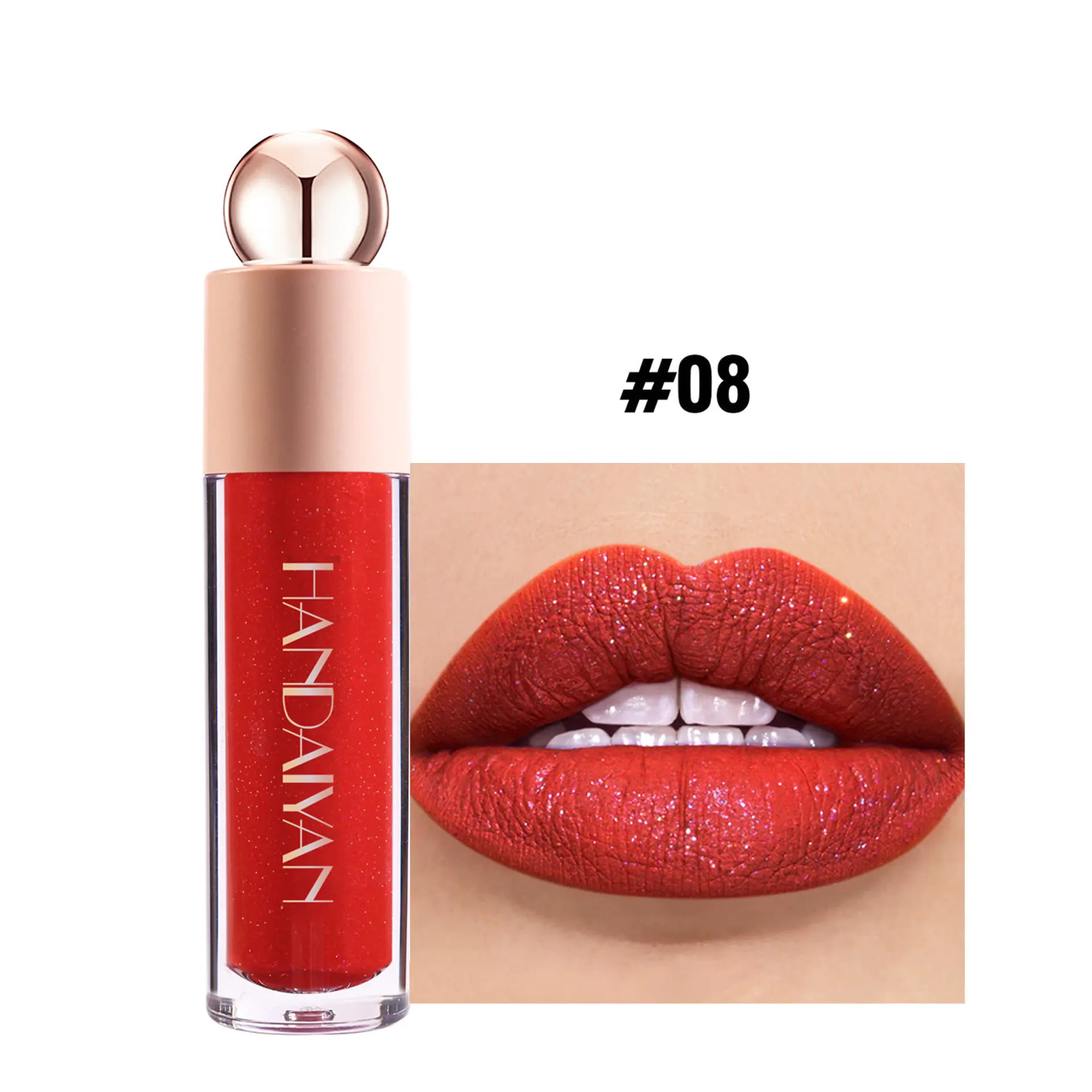 Moisturizing Glittering Matte Lip Gloss and Velvet Lipstick