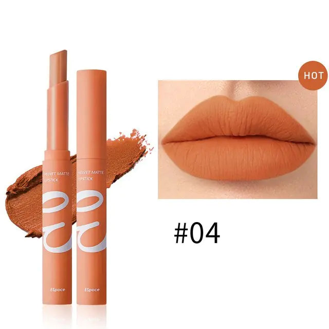 12 Colors Velvet Matte Lipstick - Long Lasting & Waterproof