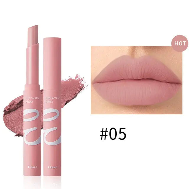 12 Colors Velvet Matte Lipstick - Long Lasting & Waterproof