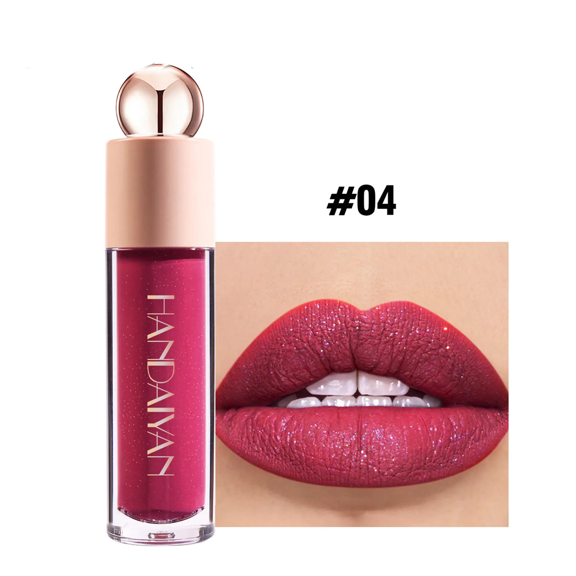Moisturizing Glittering Matte Lip Gloss and Velvet Lipstick