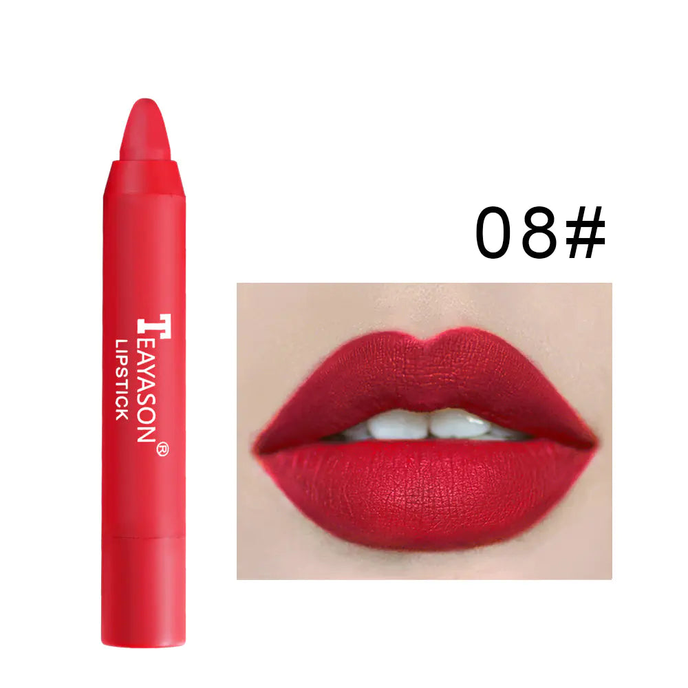 12 Colors Velvet Matte Waterproof Lipstick Pencil Set