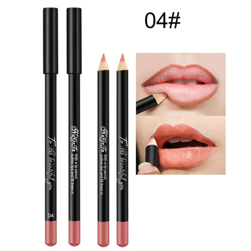 12 Color Matte Lipstick Pencil - Velvet Lip Makeup