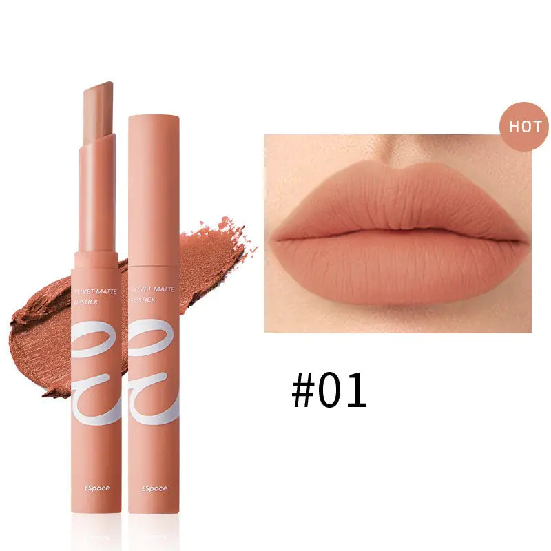 12 Colors Velvet Matte Lipstick - Long Lasting & Waterproof